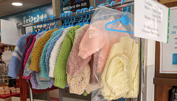 Knitted baby items